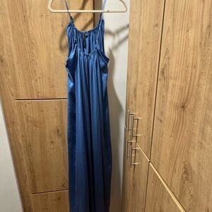 Elegant Blue Maxi Dress
